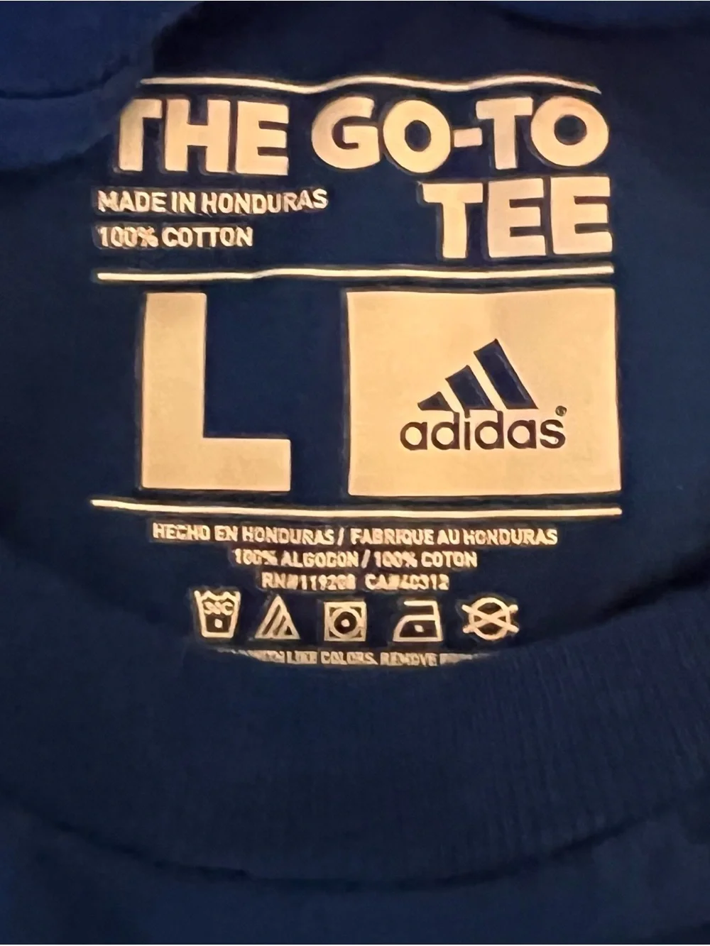 Kansas Jayhawks Adidas T-Shirt 2012 NCAA‎ Final Four Men’s Size Large Color Blue